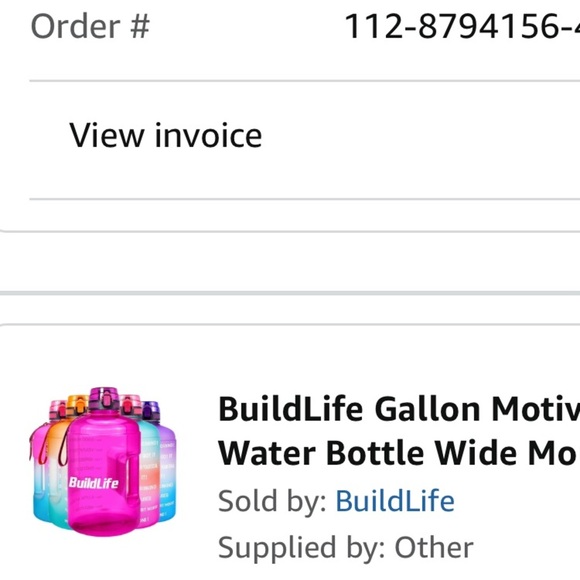 New buildlife pink purple gallon water bottle - Picture 10 of 10
